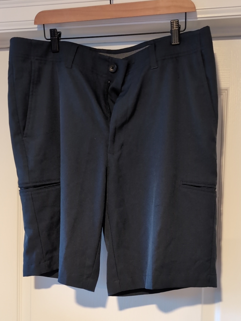 Haggar Dark Navy Cargo Shorts 34